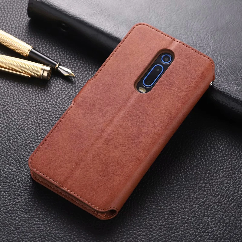 Чехол для телефона Xiaomi mi 9T Pro, премиальный кожаный чехол-книжка, чехол для визиток, держатель для кредитных карт, откидная крышка для Red mi K20 Pro Coque