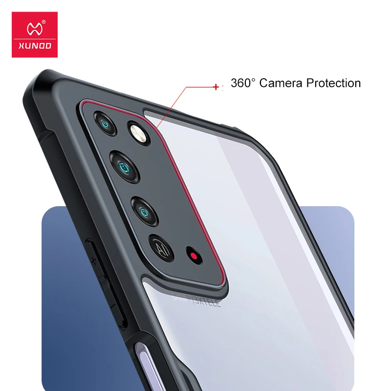 XUNDD чехол для Honor X10 5G Прозрачная защитная крышка стекло комплект ударопрочный