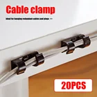 20 шт., самоклеящиеся мини-зажимы для органайзера проводов