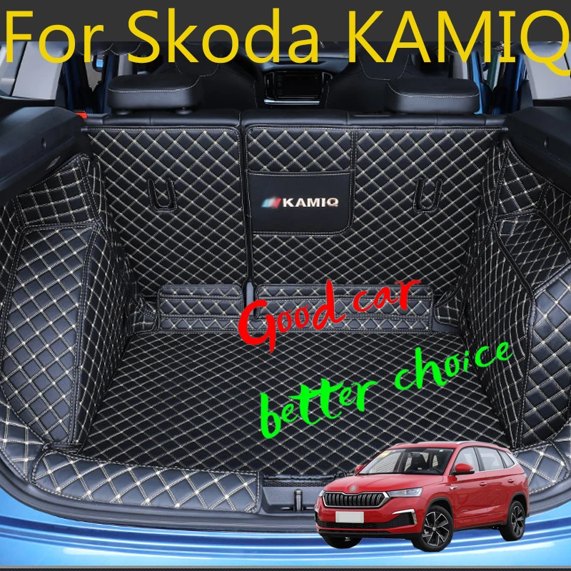

For 2019 2020 2021 Skoda Komiq Rear Tail Car Trunk Mat Durable Boot pets go Liner Cover Protective Styling