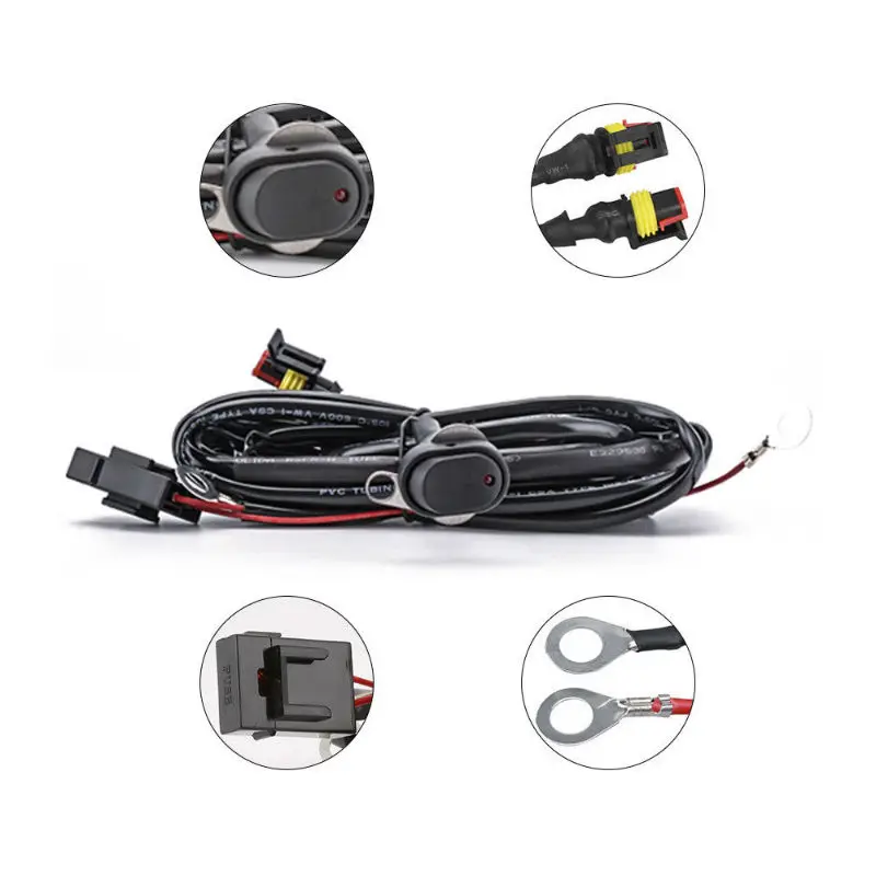 

Motorcycles LED Fog Light Wiring Harness For BMW R1200 GS /ADV F800GS F750GS Motorcycle Fog Passing Light