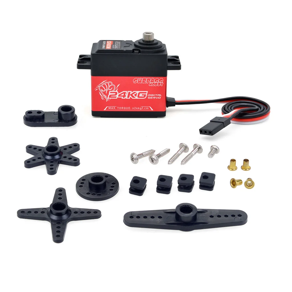 

Surpass Hobby S2400M 24KG Aluminum Frame Digital Steering Gear Servo For Wing Ducted Aircraft Model Ship Toy Car Lot Home Intell