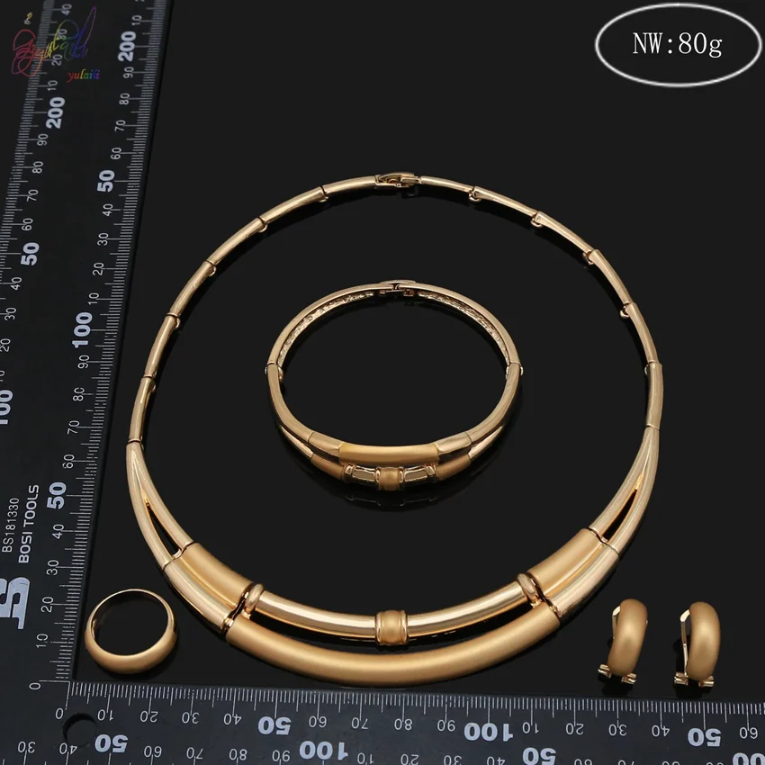 Yulaili новинка Дубай Золотые Ювелирные наборы для женщин геометрический кристалл