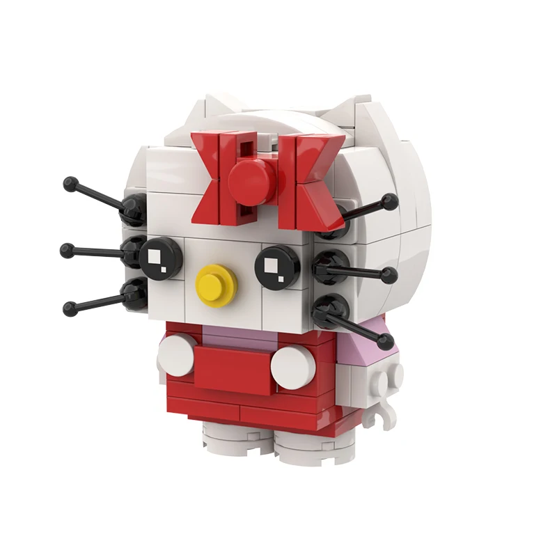 Новое поступление DIY MOC милые Мультяшные пластиковые строительные игрушки белый Ки Кот аукциона фигурки brickheadz для детей игрушки подарки