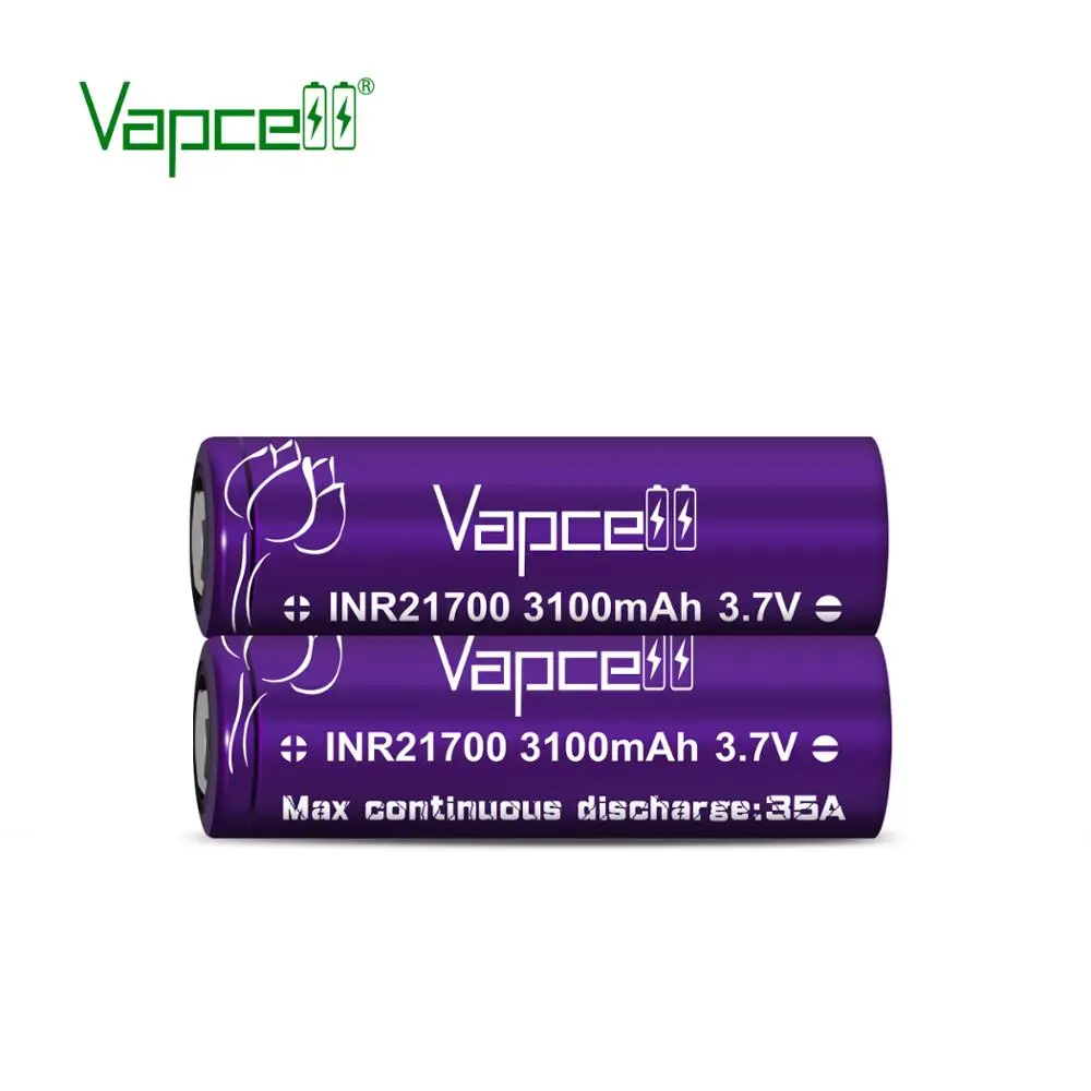 Бесплатная доставка оригинальный Vapcell Высокая разрядка 21700 3100mah 35A rewrap 30T 3 7 V