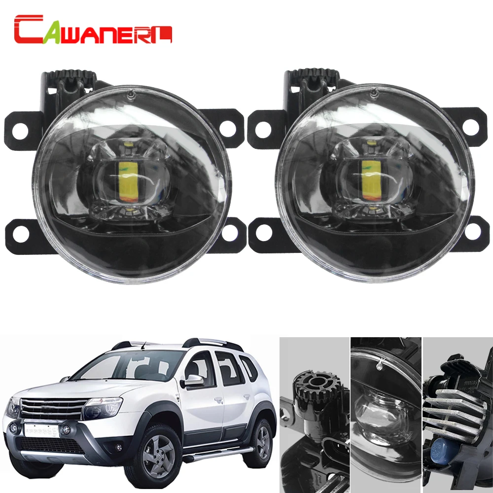 Cawanerl для Dacia Duster 2010 2011 2012 2013 2014 2015 автомобильный H11 противотуманный фонарь 4000LM