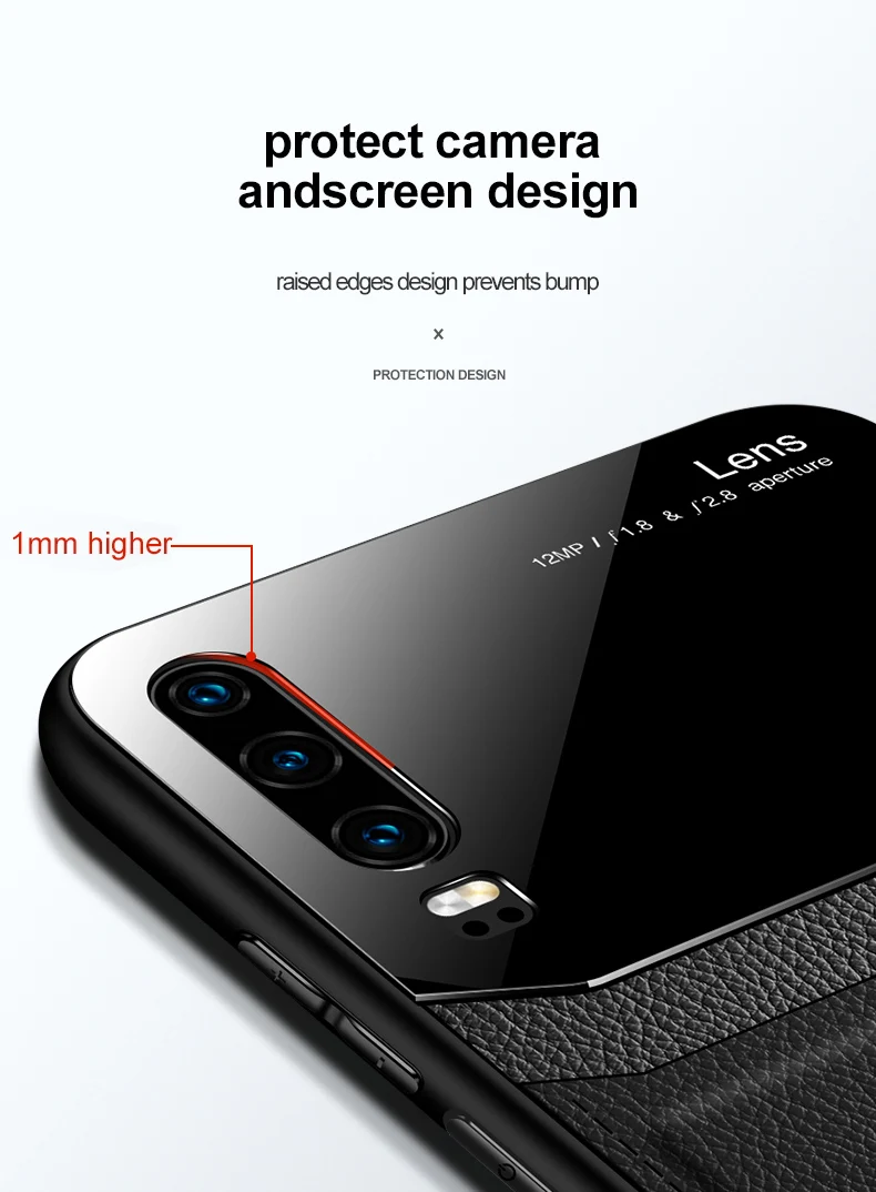 Чехол для телефона для huawei P30 Pro, чехол, модный органический Поликарбонат, зернистая кожа, с узором, Fundas для huawei P30 P20 Pro Lite, чехол