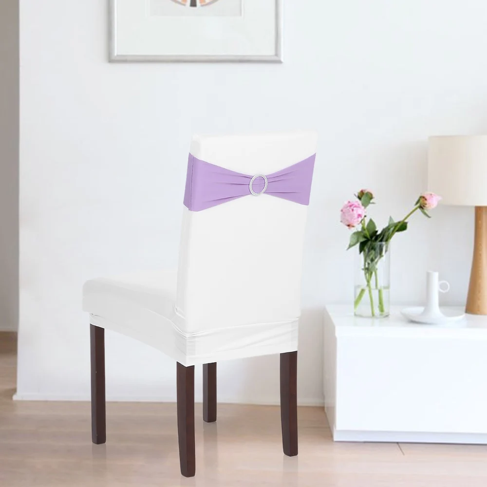 10 шт. повязка стул на л стрейч спандекс створки для свадьбы лайкра украшения