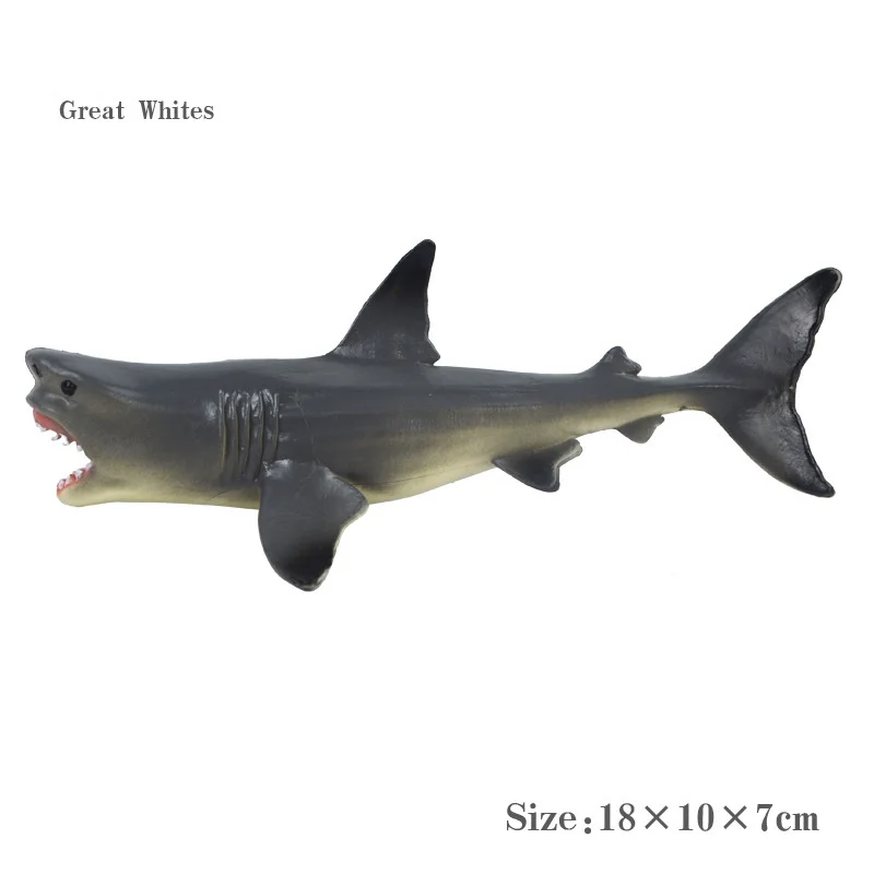 Искусственные модели животных наборы моделей акул большая белая акула