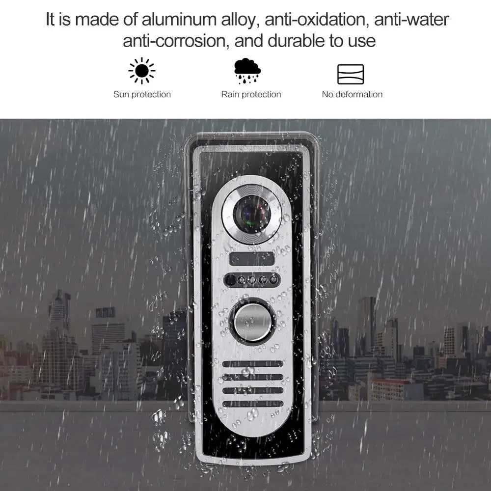 Mountainone Проводной видео телефон двери внутренной связи Системы 7 &quotЦвет ЖК