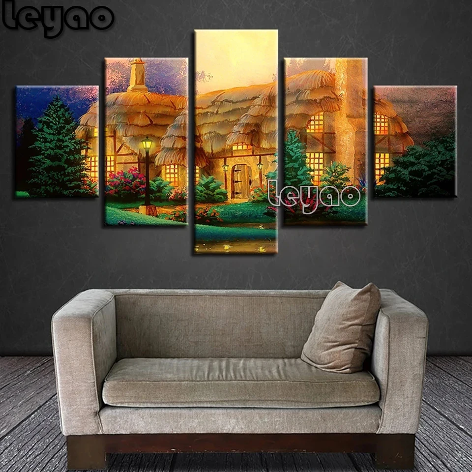 Набор для алмазной вышивки 5D сделай сам набор из 5 абстрактных картин с