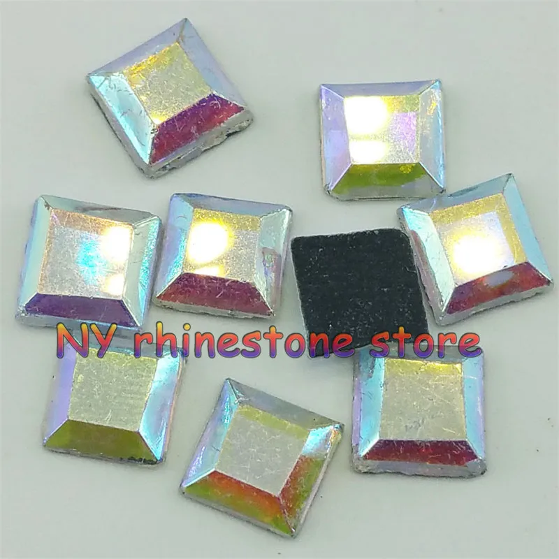 Сделай Сам стразы для горячей фиксации 100 шт./пакет 6 мм 1-10 # квадратные