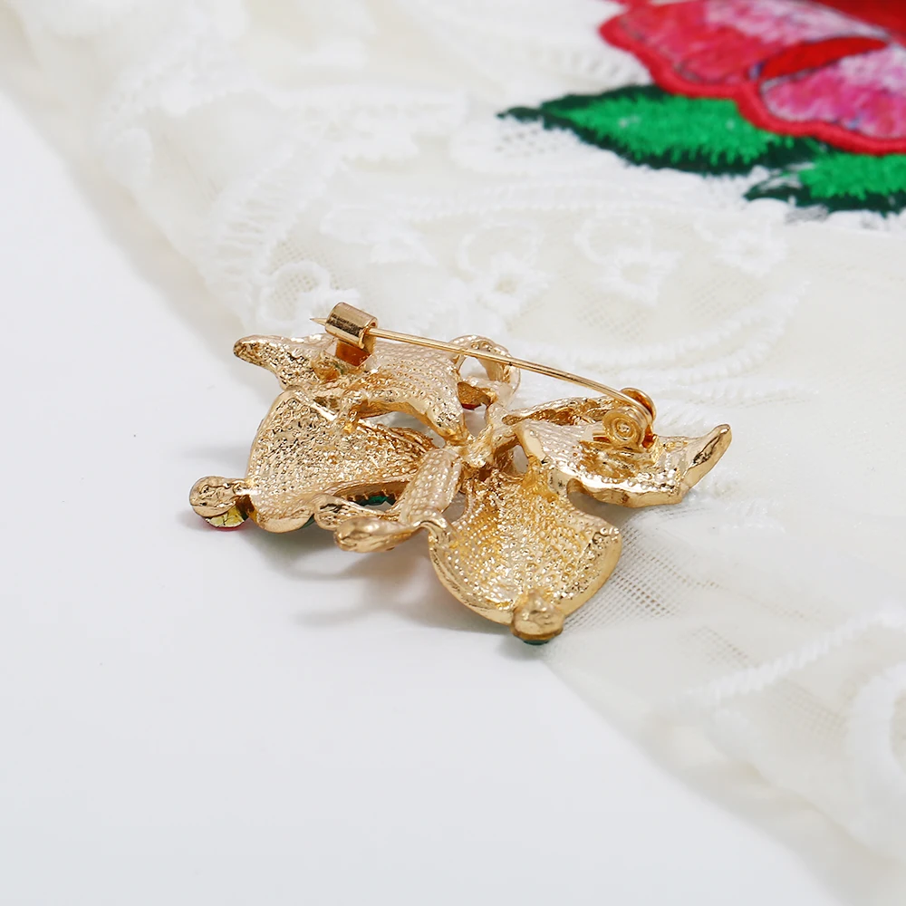 Хрустальная Рождественская красочная брошь булавки мужской значок Прекрасный