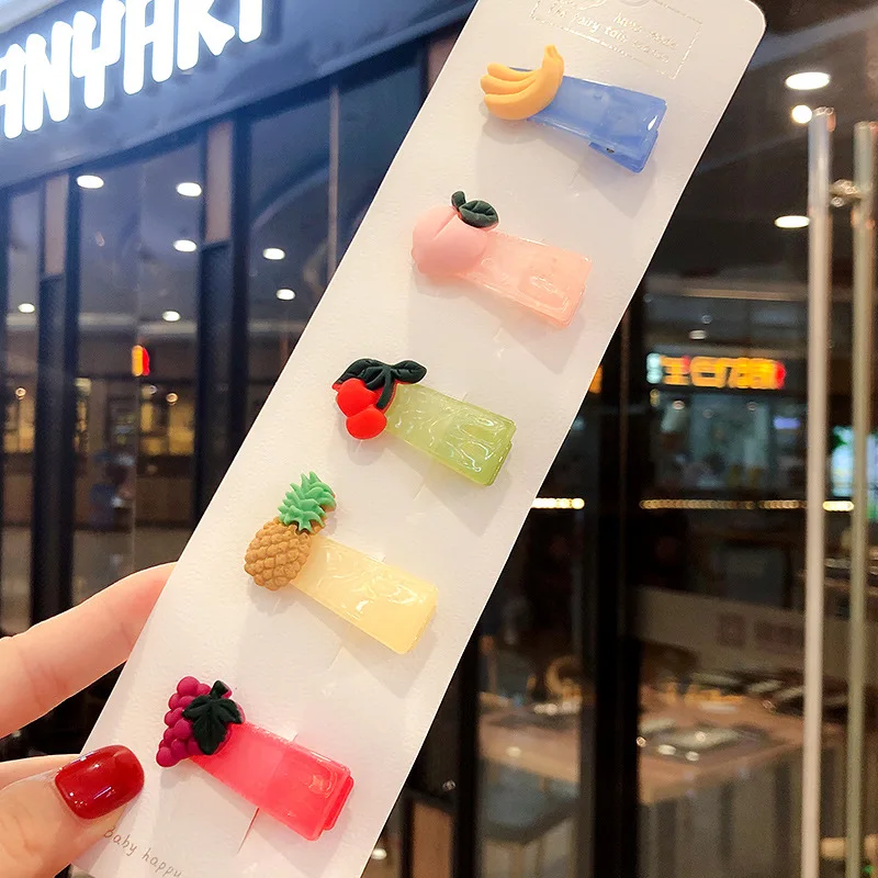 5 шт./лот заколки для волос с цветочным рисунком маленьких детей женщин девочек