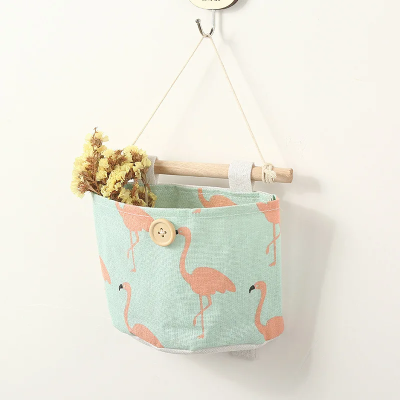 Милый Многофункциональный хлопковый льняной Фабричный шкаф висячая сумка