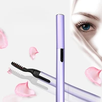 portable electric eyelash curler electric perm heated eyelash curler pen style long lasting cosmetic makeup tools for women