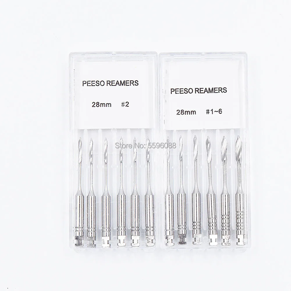 1 коробка зубные эндодонтические файлы развертки дрель боры Peeso фрезы эндо