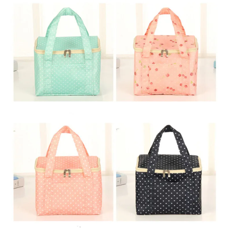 Горячее предложение сумка для обеда изолированная пикника с принтом в холодную