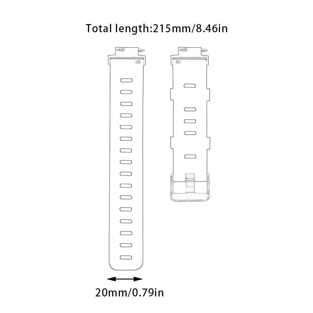 Монохромные модные изысканные прочные силиконовые ремешки для часов Wami 3 Amazfit Verge