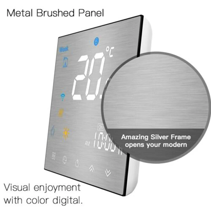 WIFI 3Speed Fan Coil Temperature Controller Programmable Touch Screen Thermostat Easy To Operate And Install |