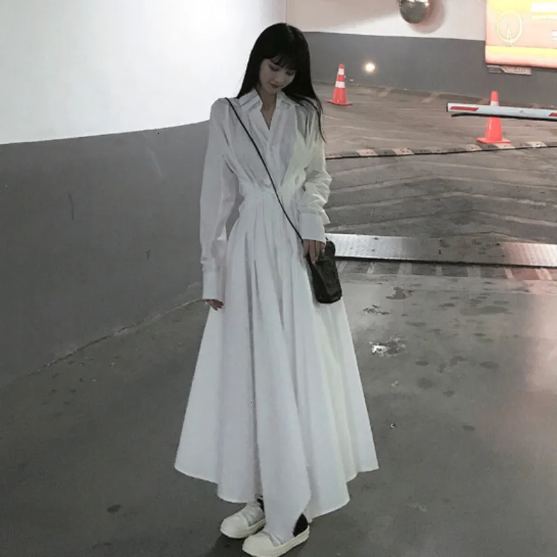 Однотонная Повседневная рубашка с отложным воротником женское льняное черно