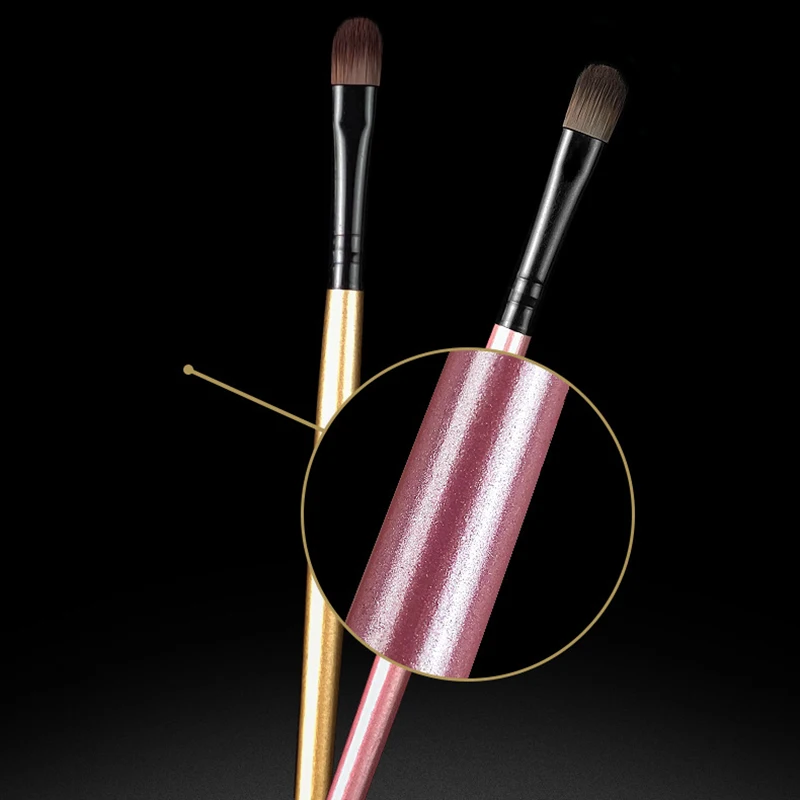 1 шт. многоцветная плоская наклонная кисть для бровей подводка глаз тени век