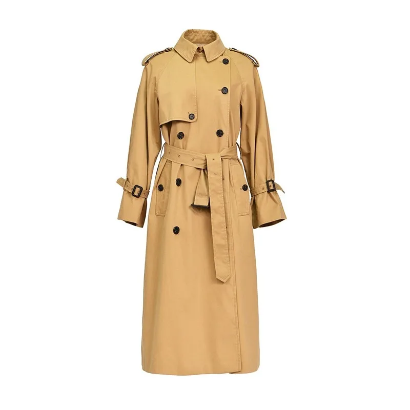 

AIGYPTOS 2020 Early Autumn New Soup Wei Ge Youchun Evening With The Literary Retro Cotton Long Windbreaker Jacket Female