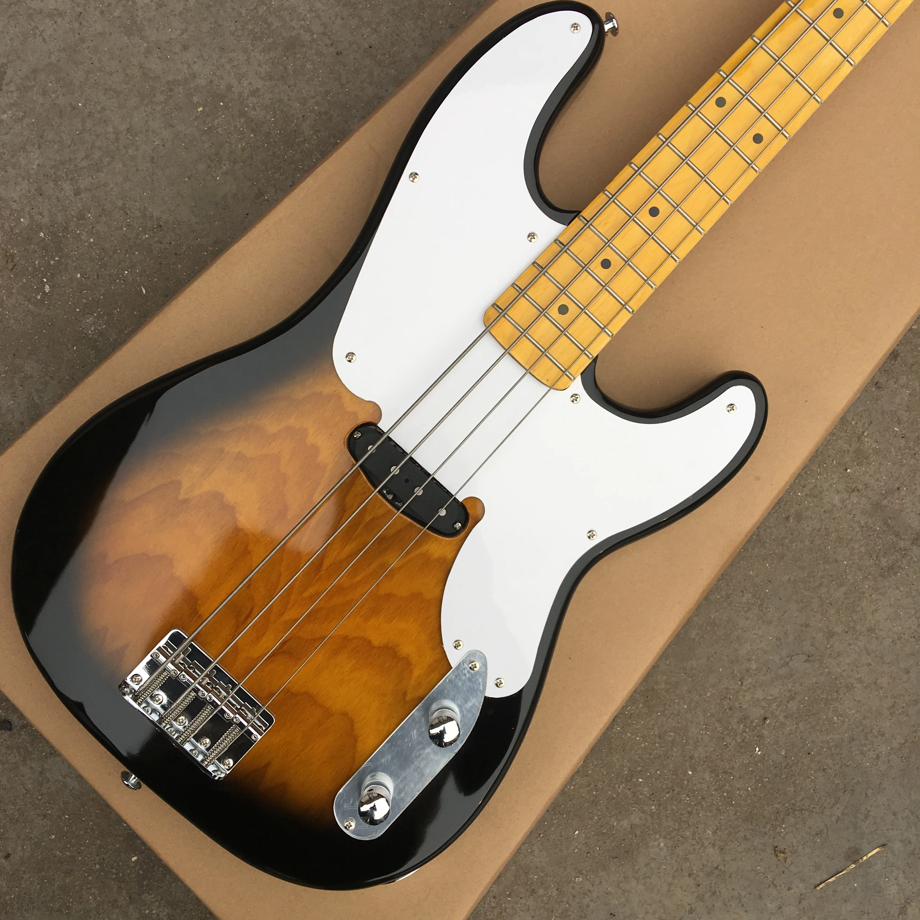Электрическая гитара джаз бас 4 струны цвет sunburst maple. Фингерборд|Электрогитара| |