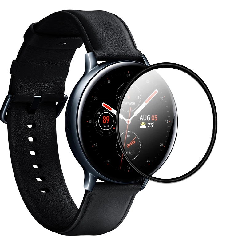 Полимерные часы фильм для Samsung Galaxy watch Active 2 44 мм 40 gear S3 frontier 46 42 s2 защита экрана HD