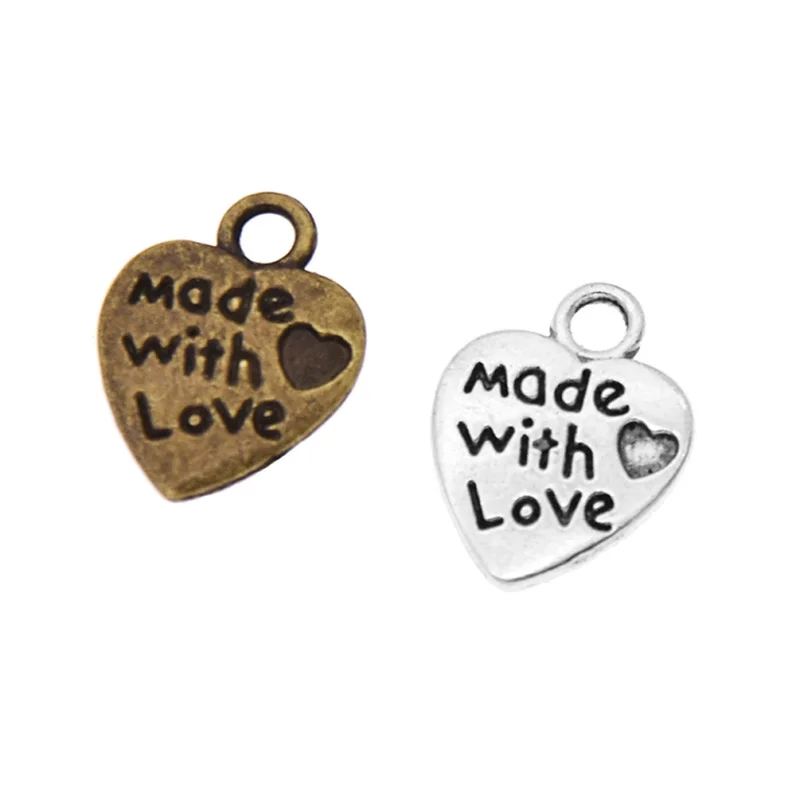 Металлические этикетки для одежды ручной работы с буквенным принтом 50 шт.