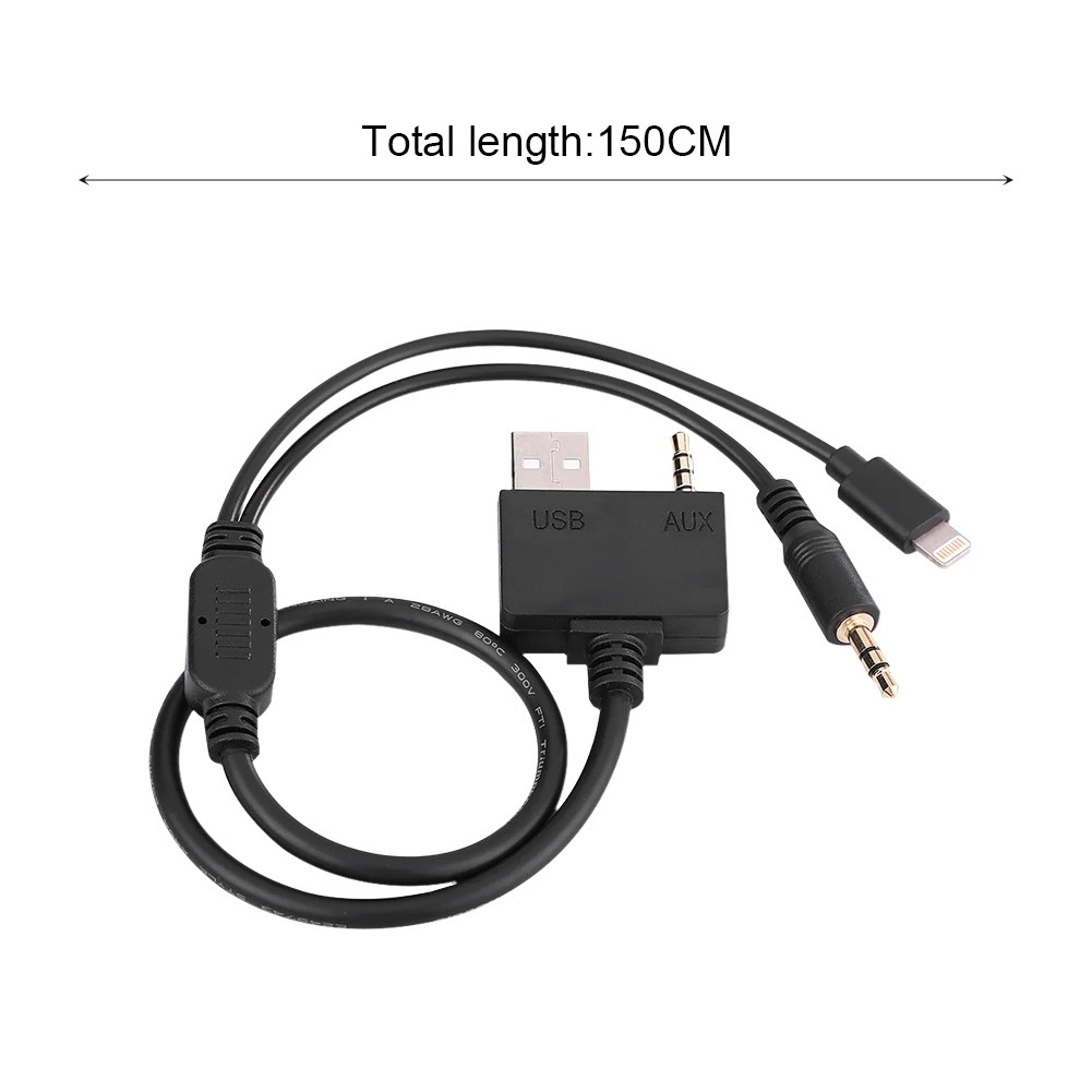 SOONHUA AUX автомобильный музыкальный интерфейс 8 контактный Lightning USB кабель Высокое