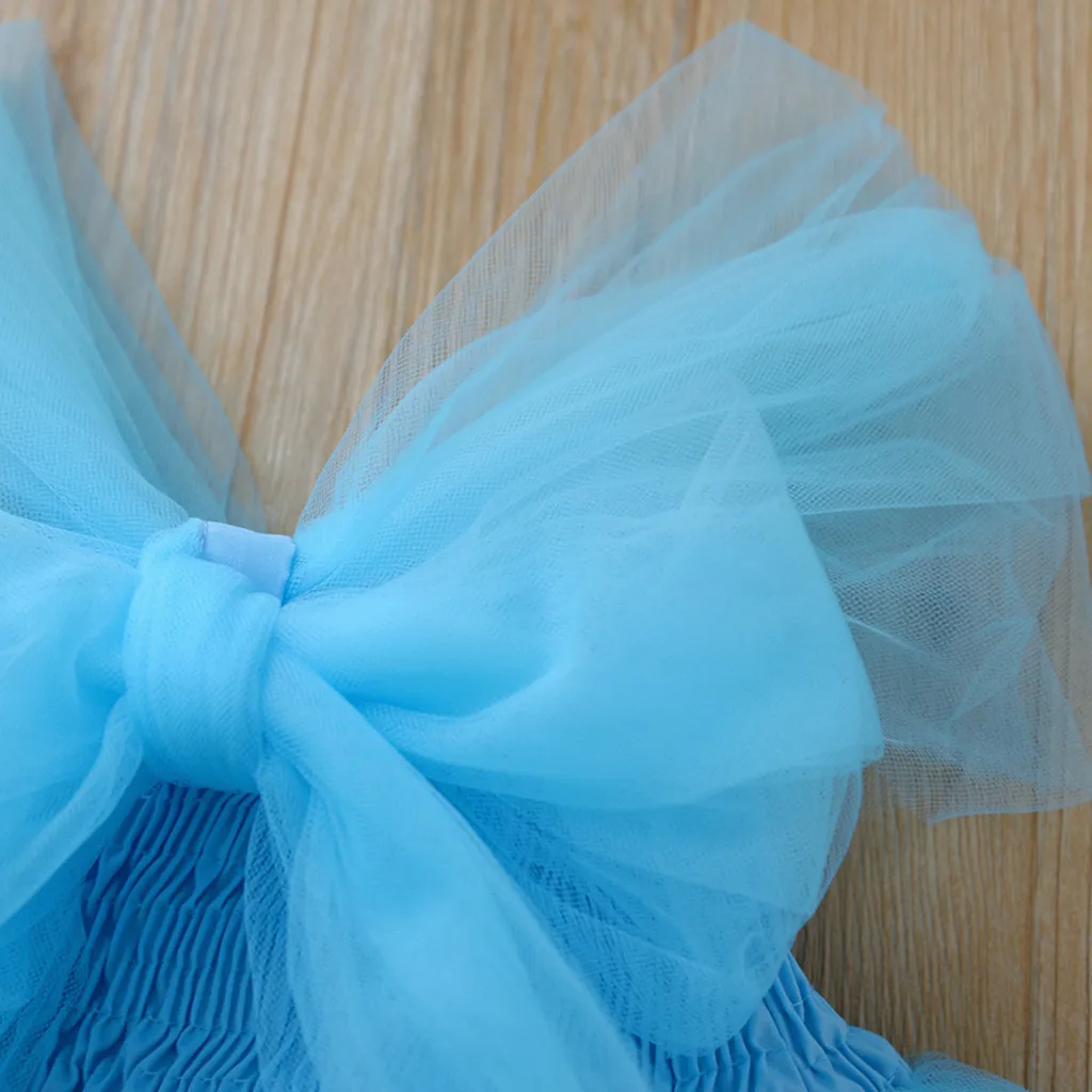 Mesh Baby Girl Dress Princess Bridesmaid Pageant Gown Birthday Party Wedding cute dress Robe de fille | Детская одежда и обувь