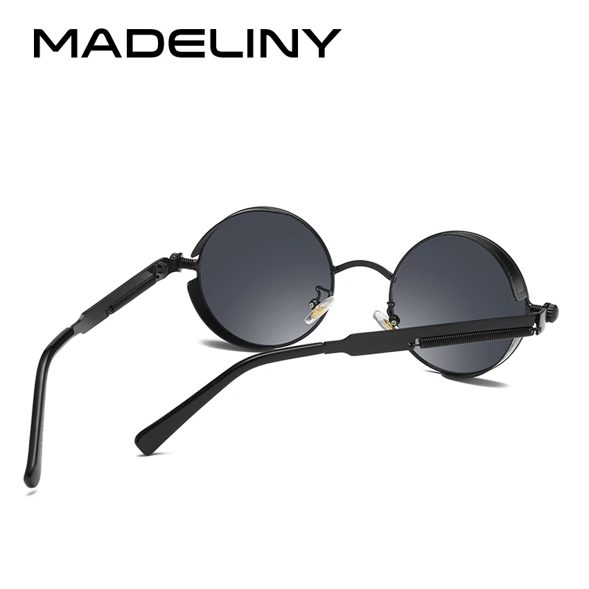 Женские и мужские круглые солнцезащитные очки MADELINY брендовые дизайнерские