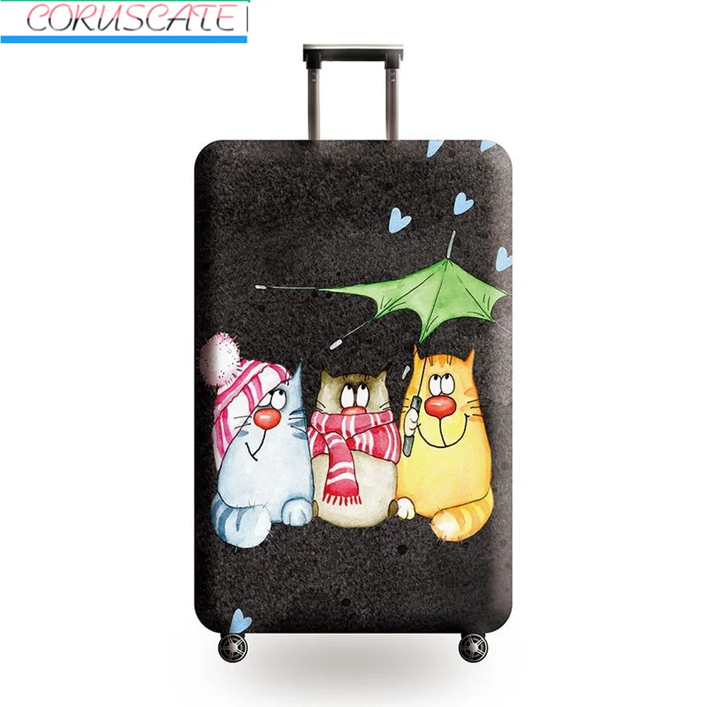 

Travel Accessories Cat Pattern Creative Protective Cover, Trolley Wheeled Suitcase Dust Cover 18-32'' Suitcase Protective Cover