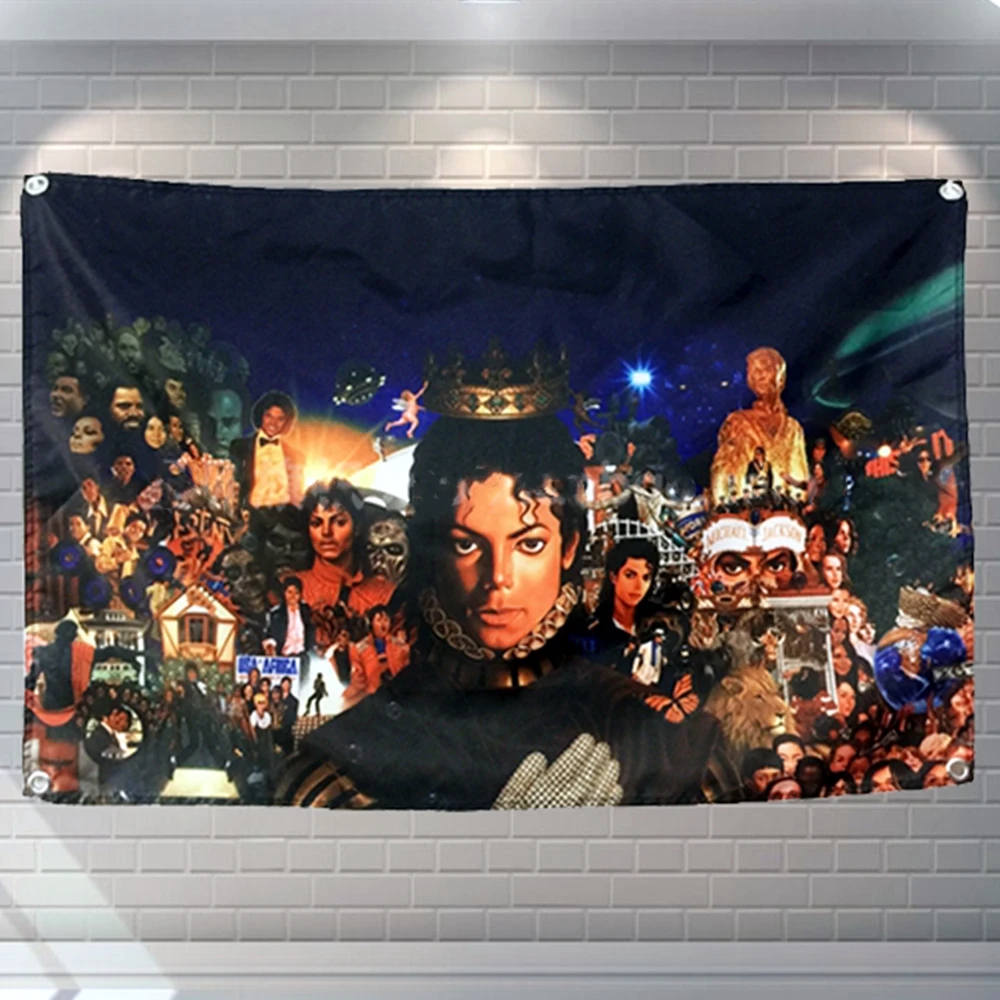 Постер музыкальный рок н ролл певец водонепроницаемый тканевый рисунок Флаг