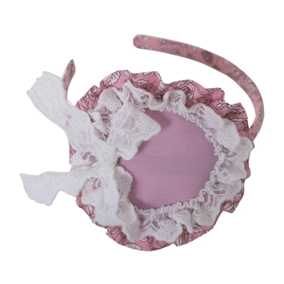 Pettigirl Summer Party Dress Doll Collar Raffle Sleeve Flower Printed Kids Boutique +Headwear G-DMGD211-284 | Детская одежда и