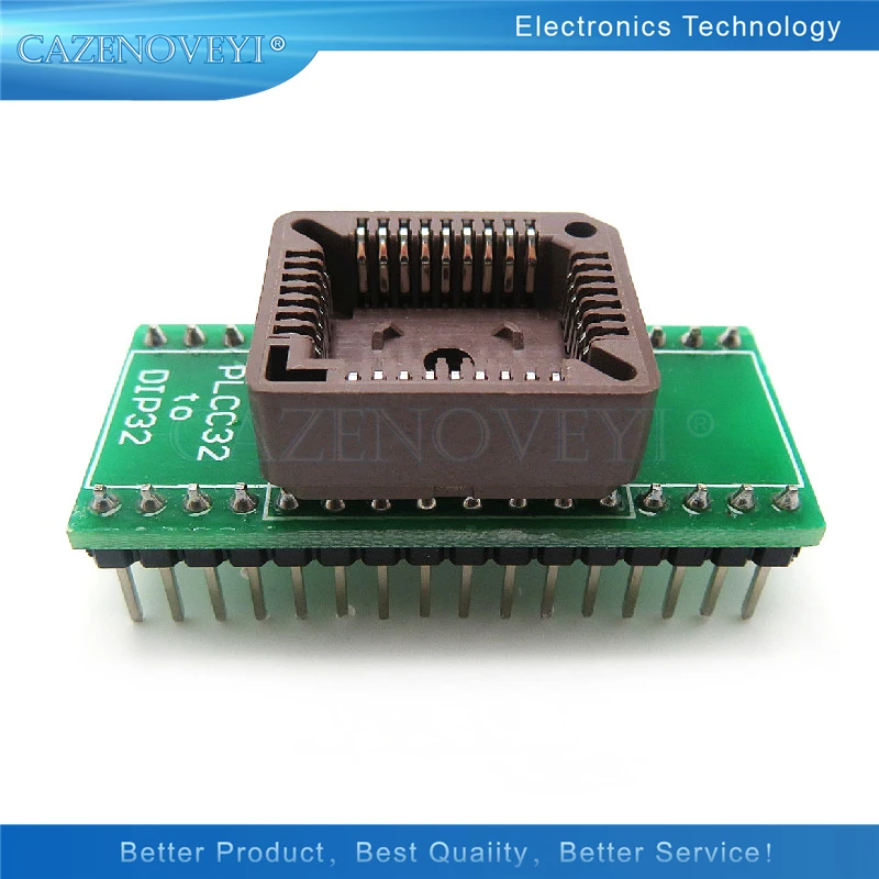 Внутреннее гнездо для тестирования микросхем PLCC32 поверните адаптер адаптера DIP32
