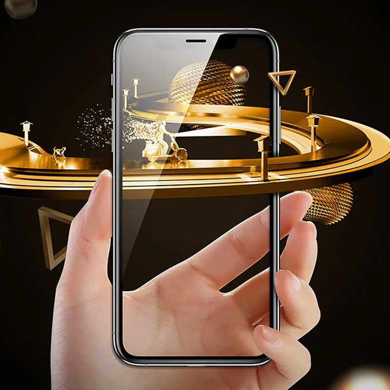 Закаленное стекло 200D с полным покрытием для iPhone 11 Pro X XR XS MAX Защитное экрана iphone