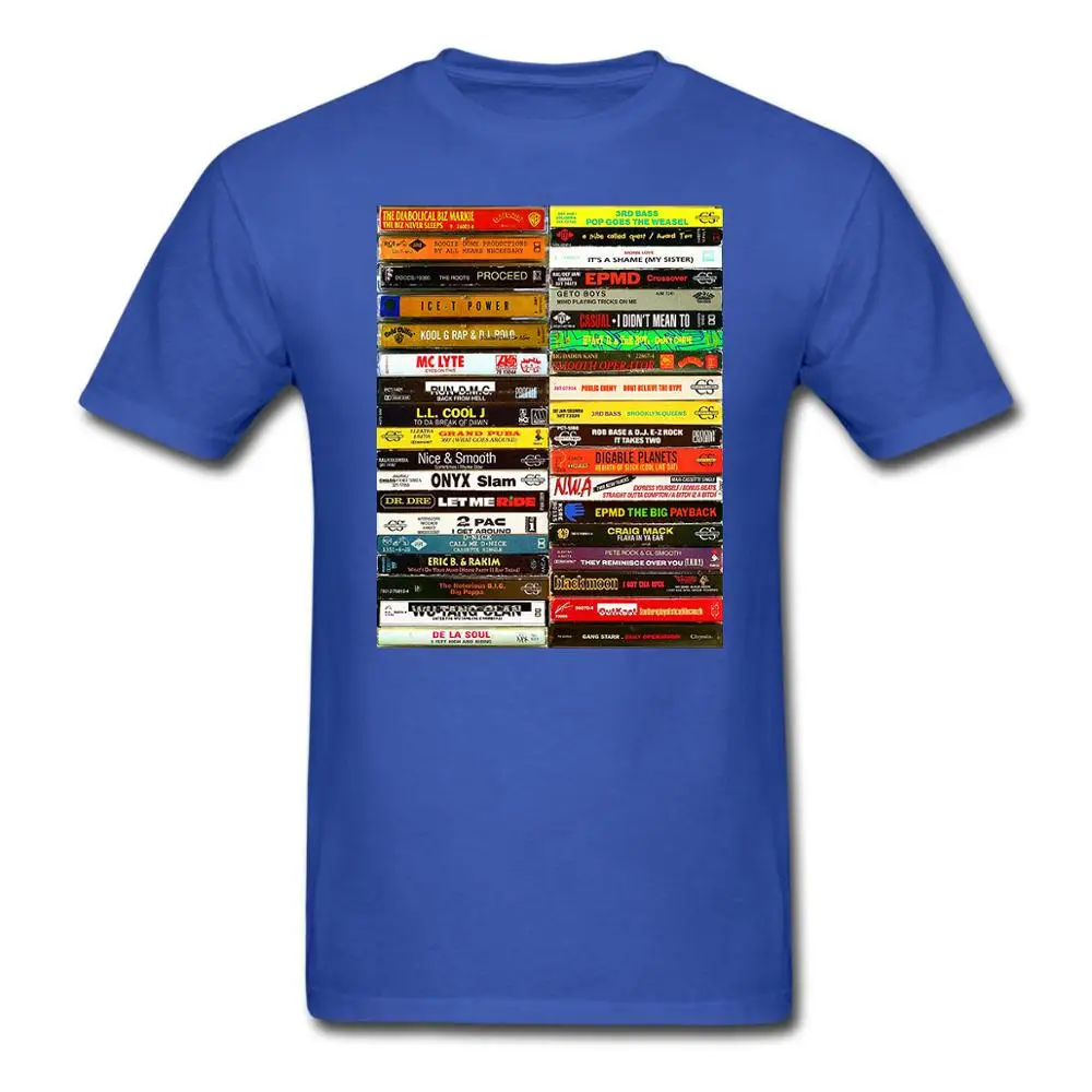 

OLD SCHOOL HIP HOP CASSETTE TAPES Vintage T-Shirts Funny Cool T Shirt 100% Cotton O-Neck Tee USA SIZE
