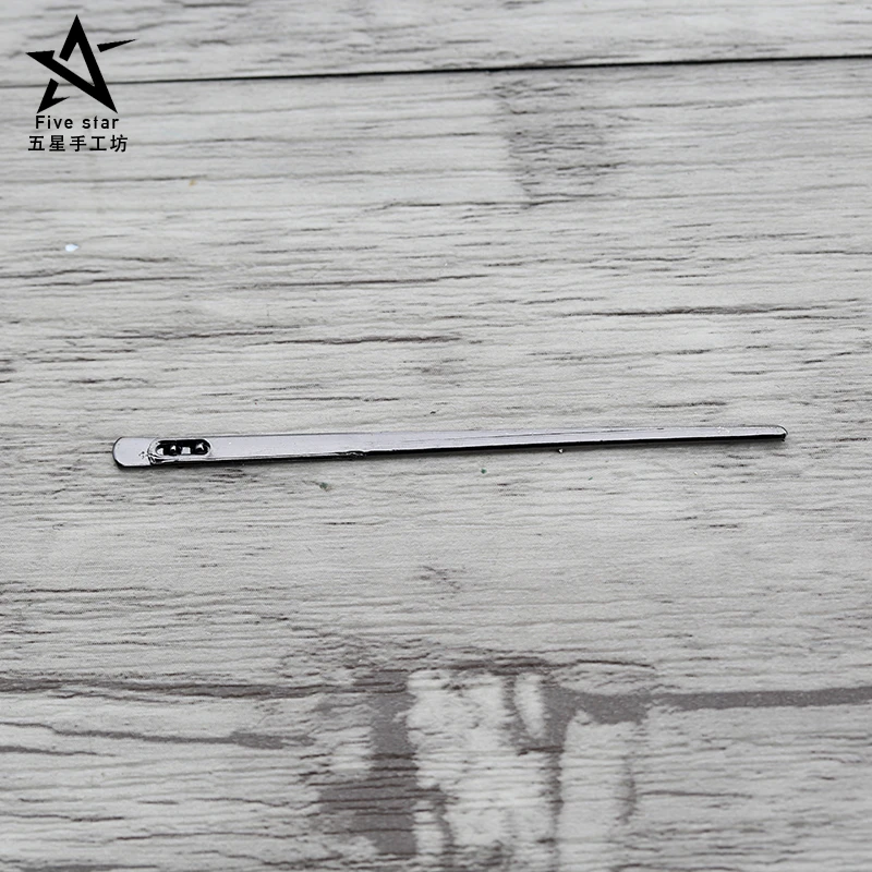 10pcs American Sewing Leather Needle DIY handmade Lacing Threading Two Prong Steel Needles Craft Suture tools | Инструменты
