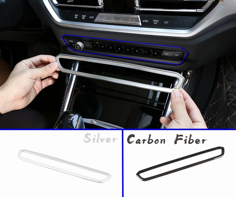 ABS Хромовая автомобильная пленка Управление объем декоративная рамка для кнопки