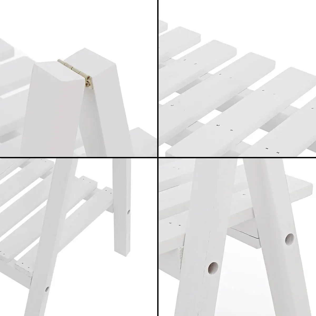 

2Layer Foldable Flower Plant Pots Rack Stand Shelf Holder For Balcony Living Room Garden Patio Folding Flower Frame Planter Tray