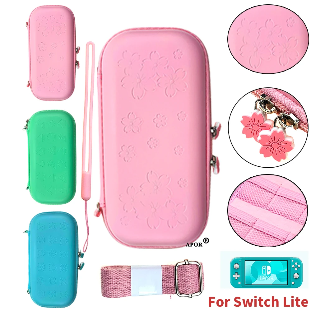 Розовая сумка для хранения Sakura Nintendo Switch Lite жесткий чехол путешествий NS защитные