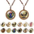 Древнего Египта, ожерелье-амулет в виде стеклянный купол деревянный кулон веревки Чиан Ожерелья Египет крест Анубиса Scarab Isis ювелирные изделия для богини