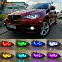 for bmw x6 e71 e72 x6m 2008 2014 excellent rf remote bluetooth app multi color dtm m4 style rgb led angel eyes kit day light