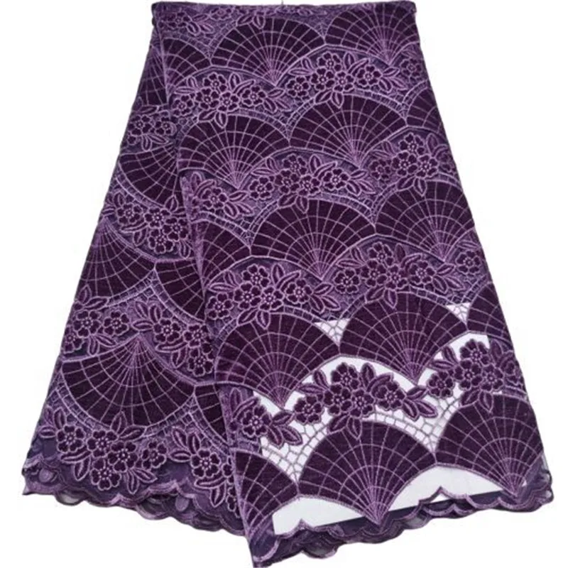 

Latest African Lace Fabric lake blue 2021 High Quality Velvet Lace purple Nigerian Lace Fabrics For Wedding women Dress 5yards