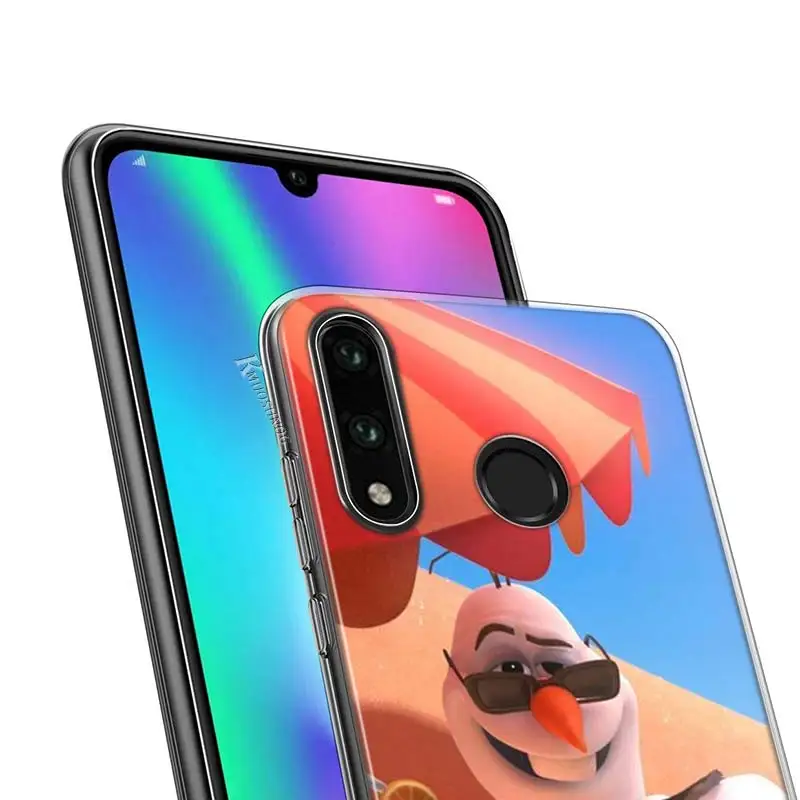 Прозрачный чехол Холодное сердце Эльза Анна для Huawei P50 P40 P30 P20 P10 P9 P8 Lite Pro Plus mini 2019