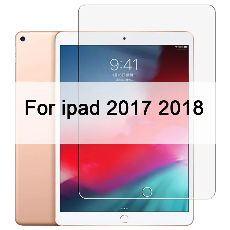 For ipad 2017 2018 9H закаленное стекло для iPad 10,2 дюймов 2.5D полное покрытие экрана протектор для iPad Pro 11 Air 2 3 MiNi 5 4 3 2 стекло - Цвет: For ipad 2017 2018