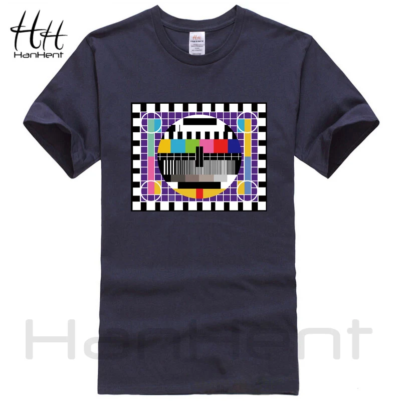 HanHent Test card/модная футболка хлопковые футболки с короткими рукавами и надписью