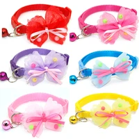 pet beads and bow collars bell collars pet accessories cat and dog collars